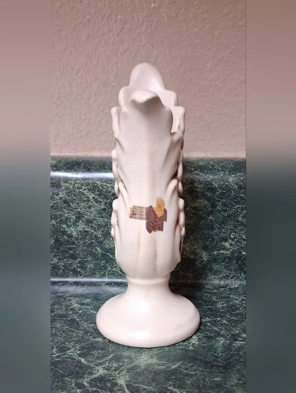 Vintage Red Wing Art Pottery Ivory And Brown 1940s 6